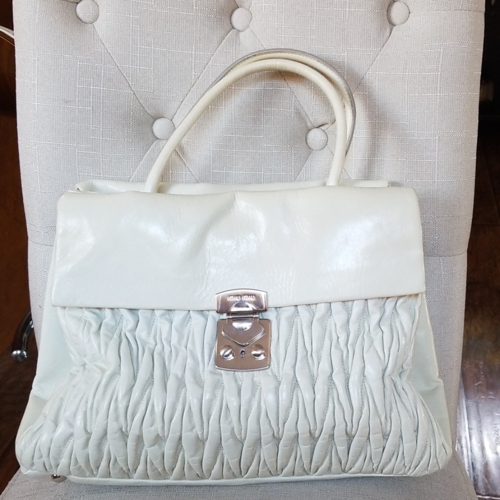 Authentic Miu  Miu  leather bag
